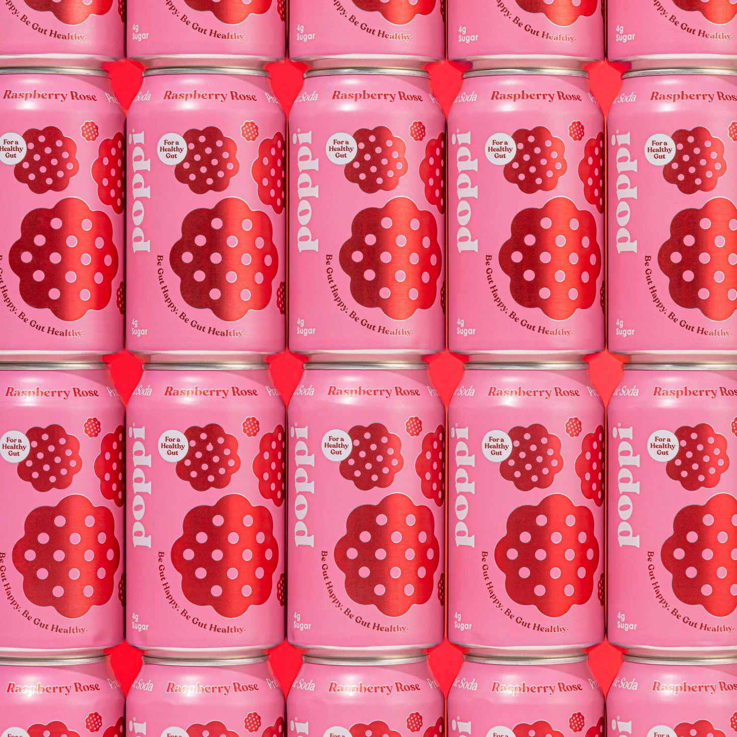 Poppi Prebiotic Soda, Raspberry Rose, 12oz