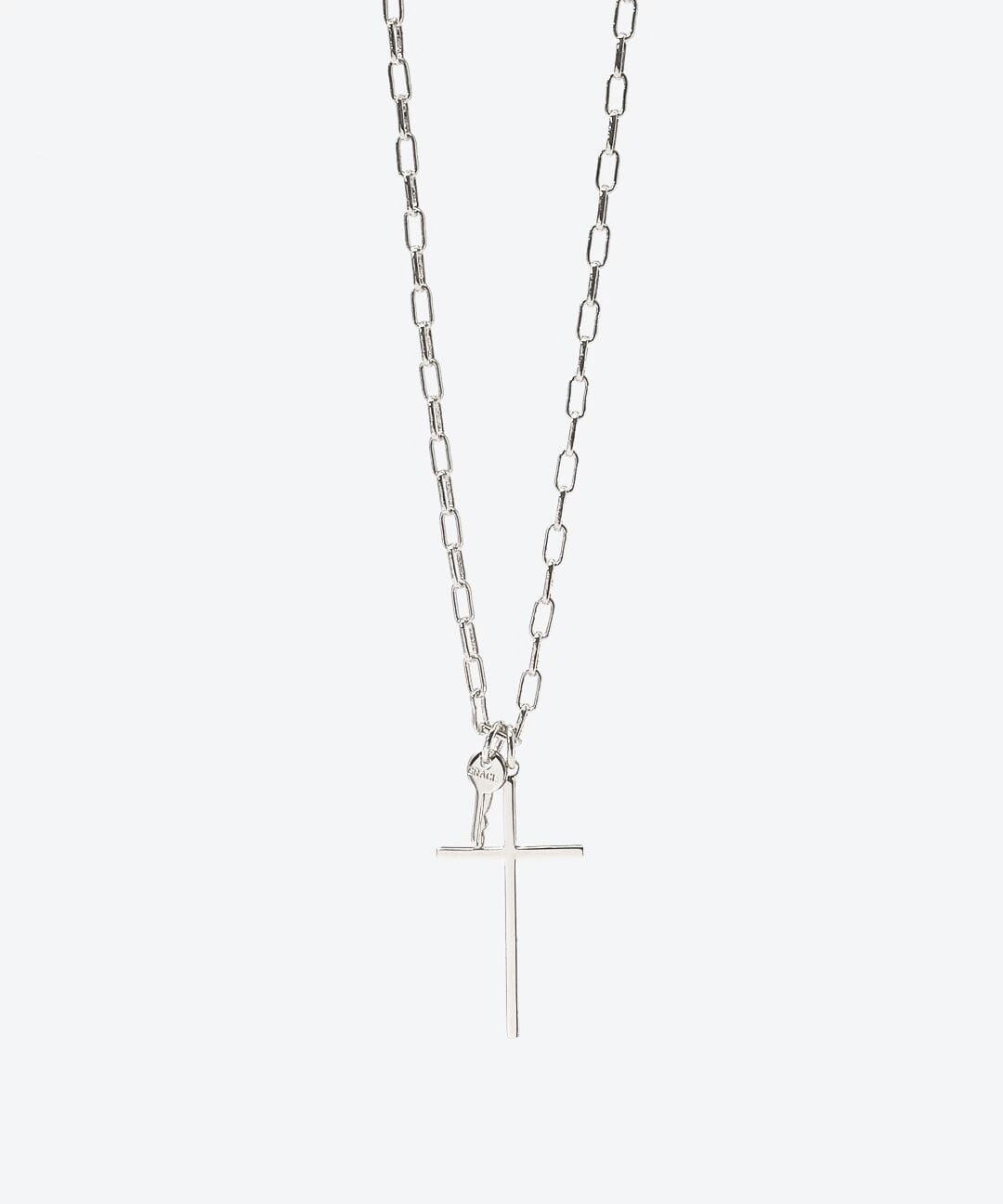 Cross and Mini Key Necklace
