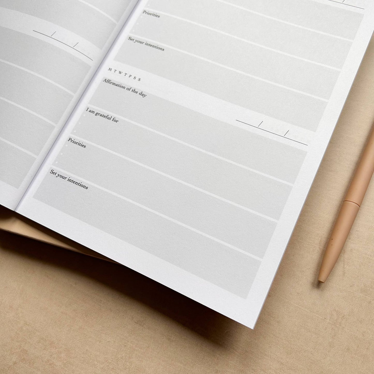 Morning Thoughts Well-being Journal Gold Foiled