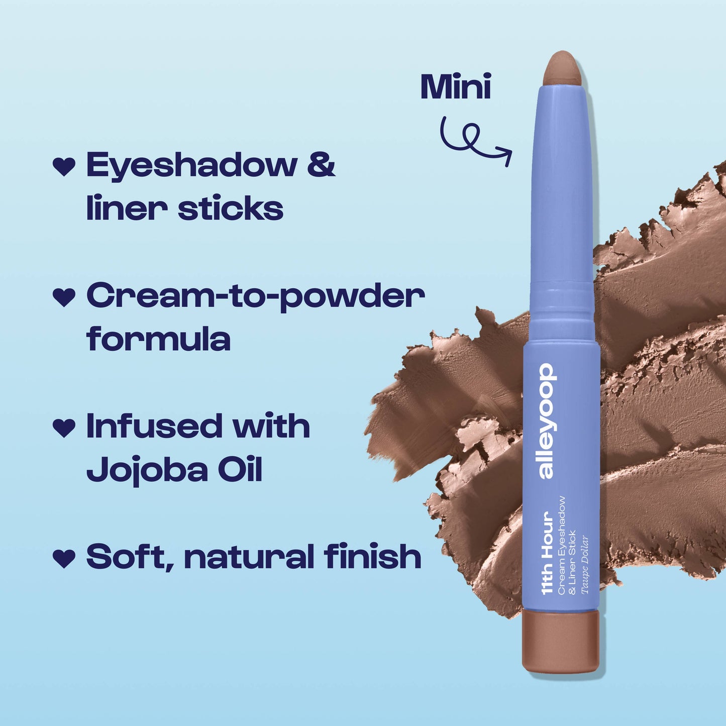 Taupe Dollar 11th Hour MINI Cream Eyeshadow & Liner Stick