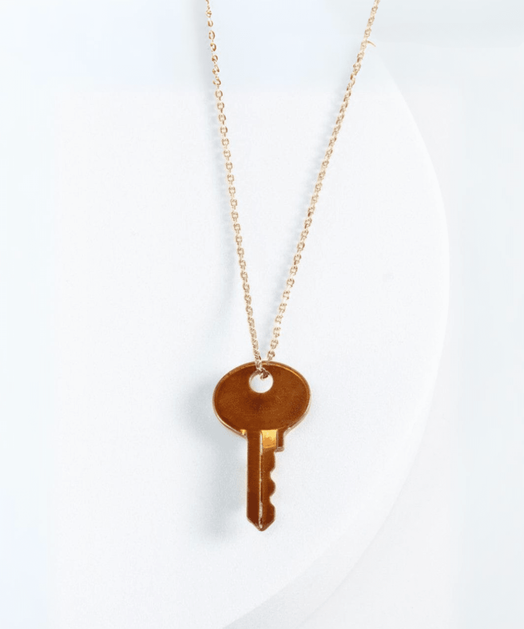 Color Dainty Emily Key Gold Chain Necklace