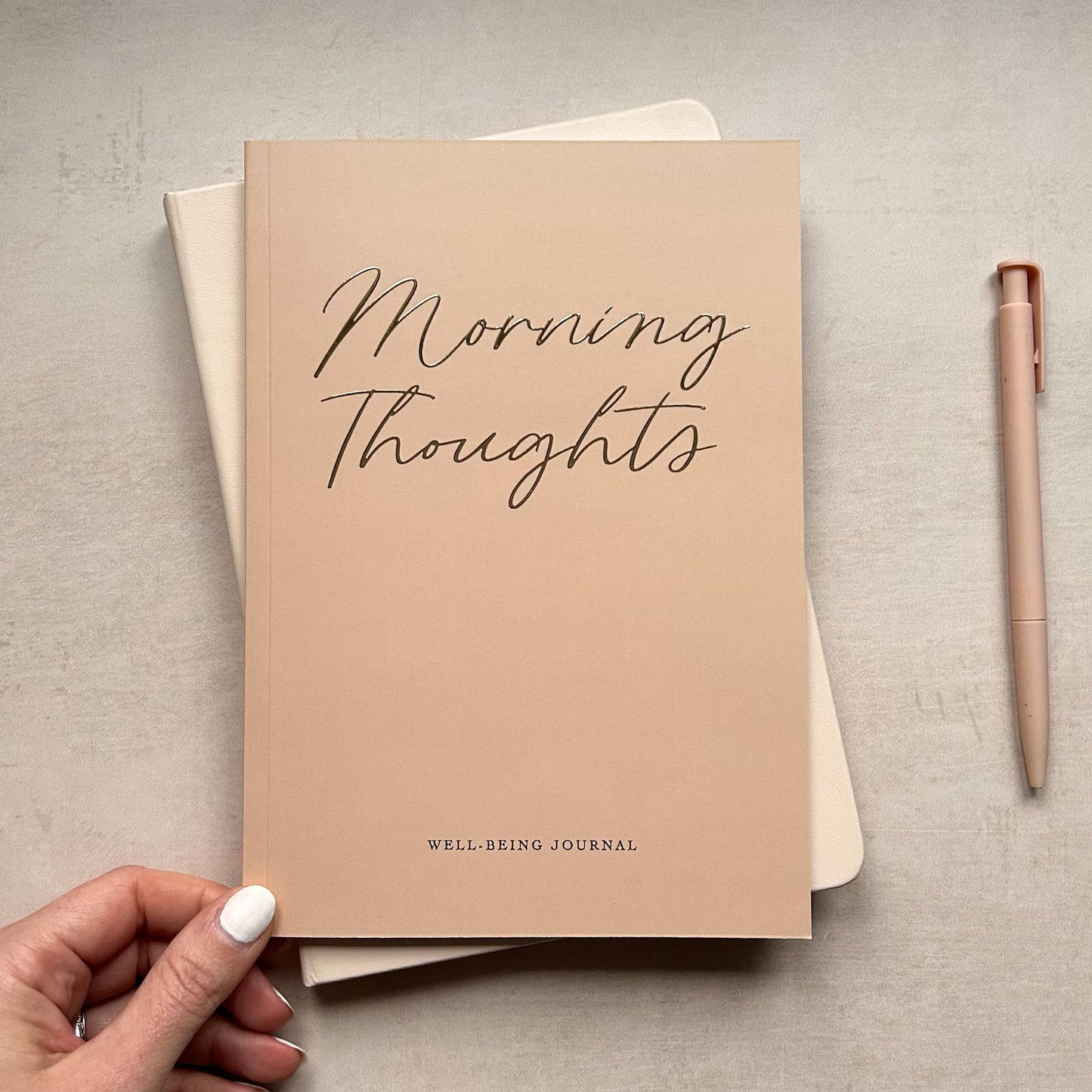 Morning Thoughts Well-being Journal Gold Foiled