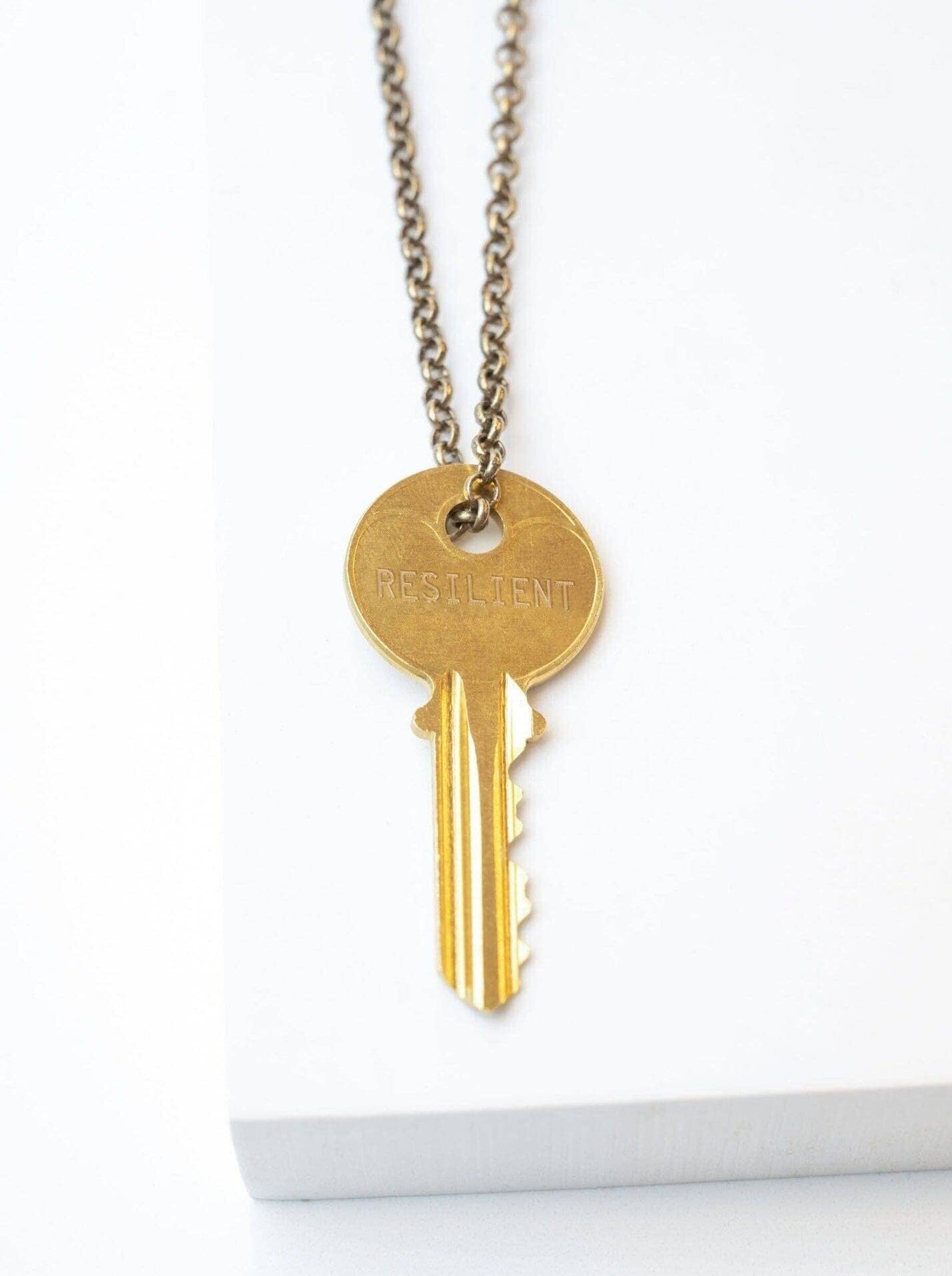 Classic Key Gold Chain Necklace