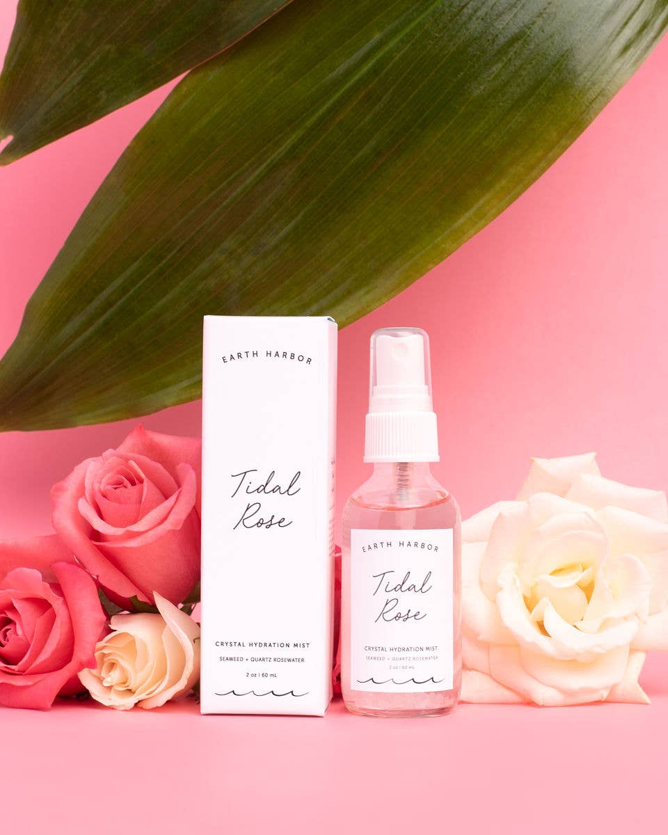 TIDAL ROSE Hydration Mist: Rose Water + Seaweed + White Tea