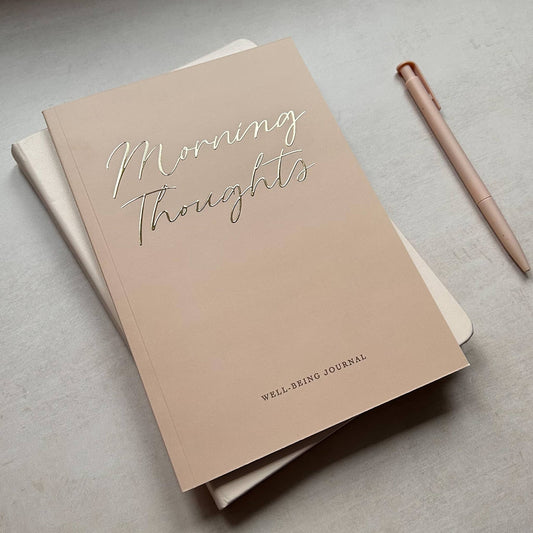 Morning Thoughts Well-being Journal Gold Foiled