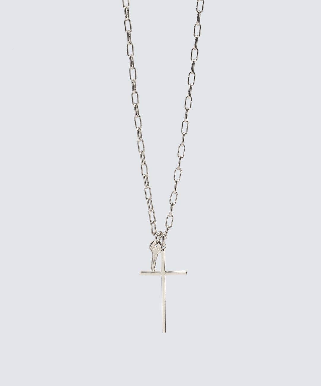 Cross and Mini Key Necklace