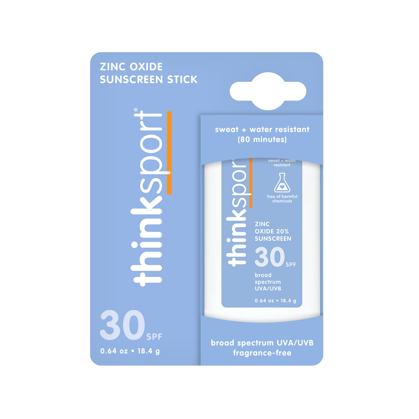 Think Sport SPF 30 Face & Body Sunscreen Stick, EWG Rated #1