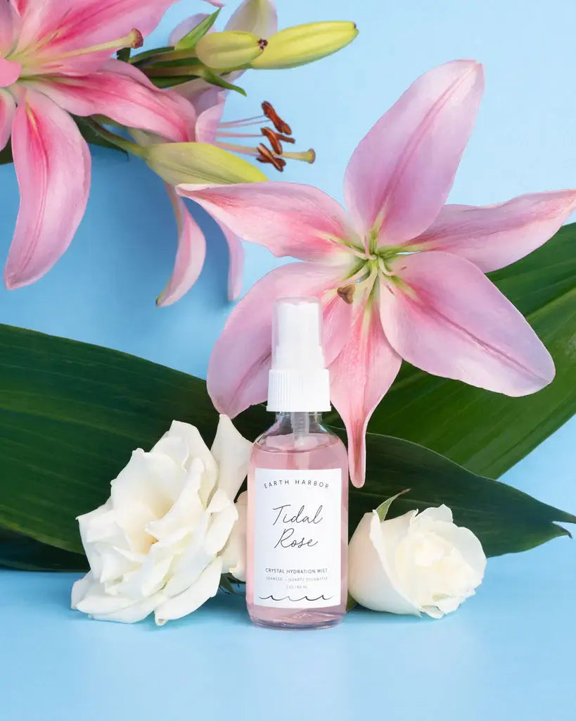 TIDAL ROSE Hydration Mist: Rose Water + Seaweed + White Tea