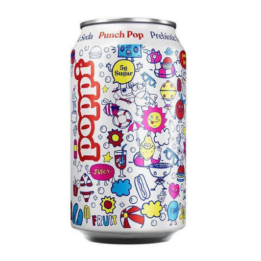 Poppi Prebiotic Soda, Punch Pop, 12oz