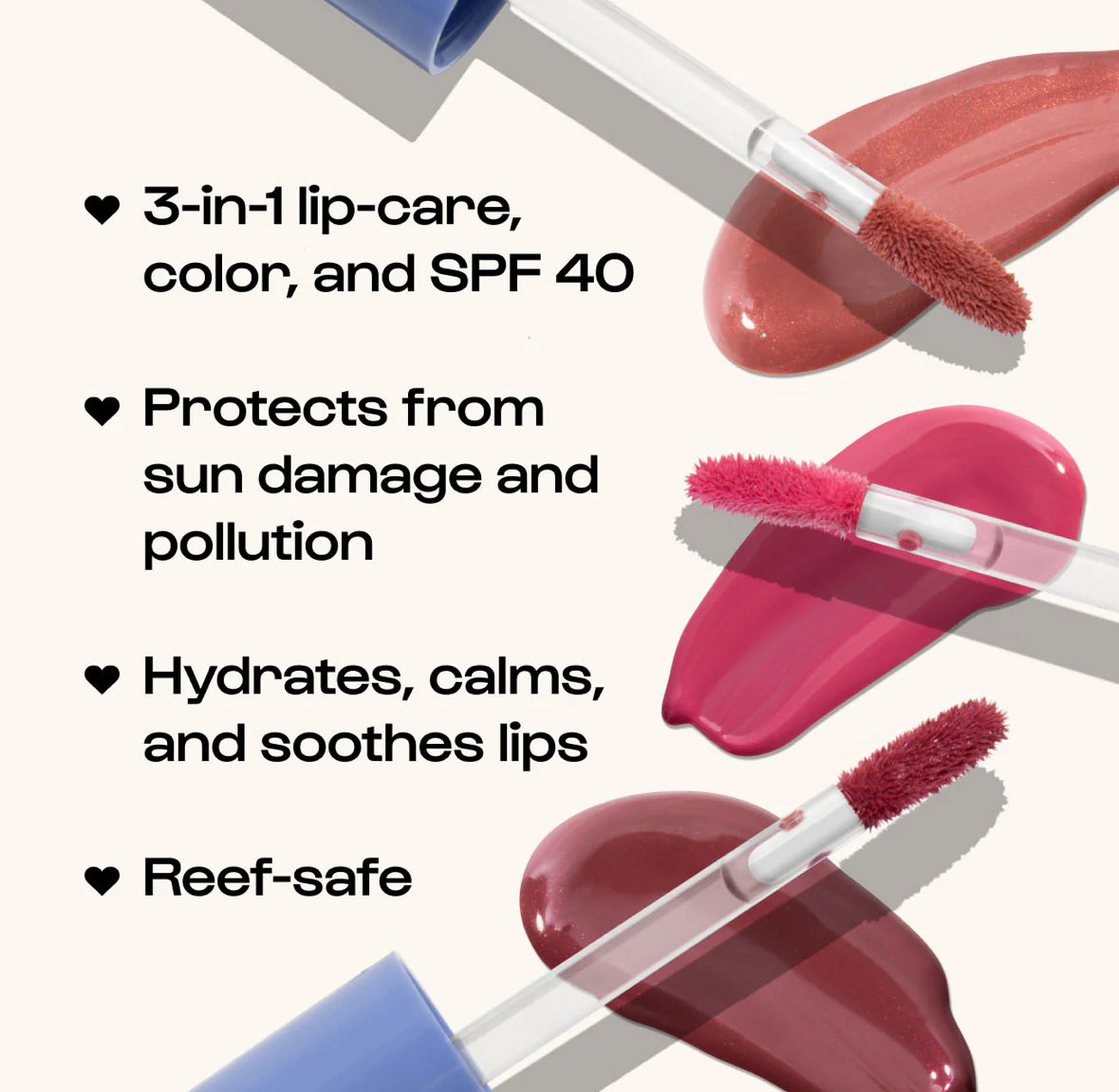 Alleyoop 3-in-1 tinted SPF lip glaze