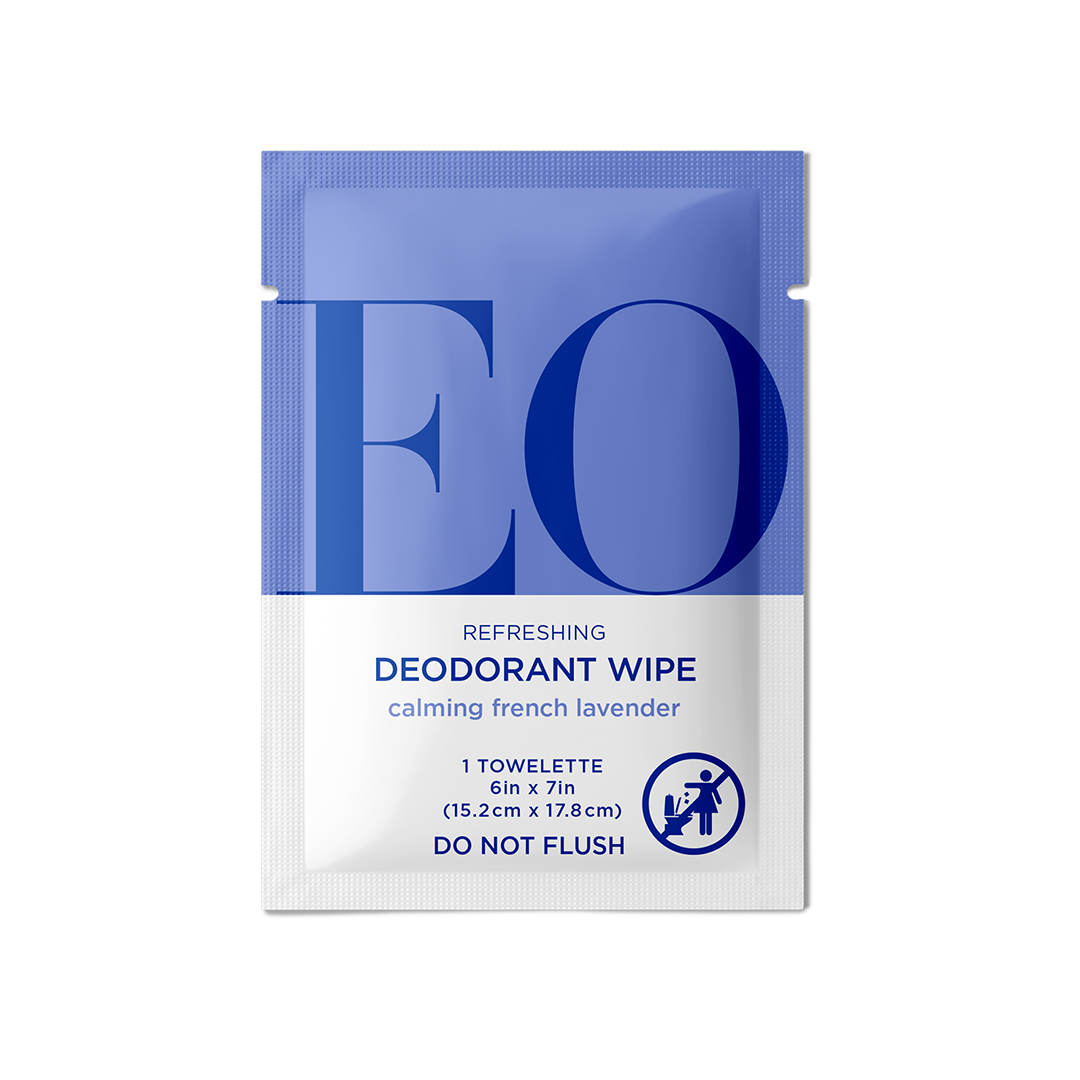 French Lavender Natural Deodorant Wipes Case Pack of 12