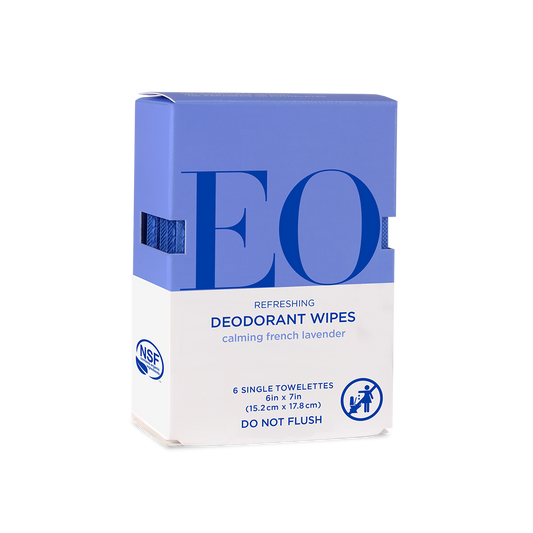 French Lavender Natural Deodorant Wipes Case Pack of 12