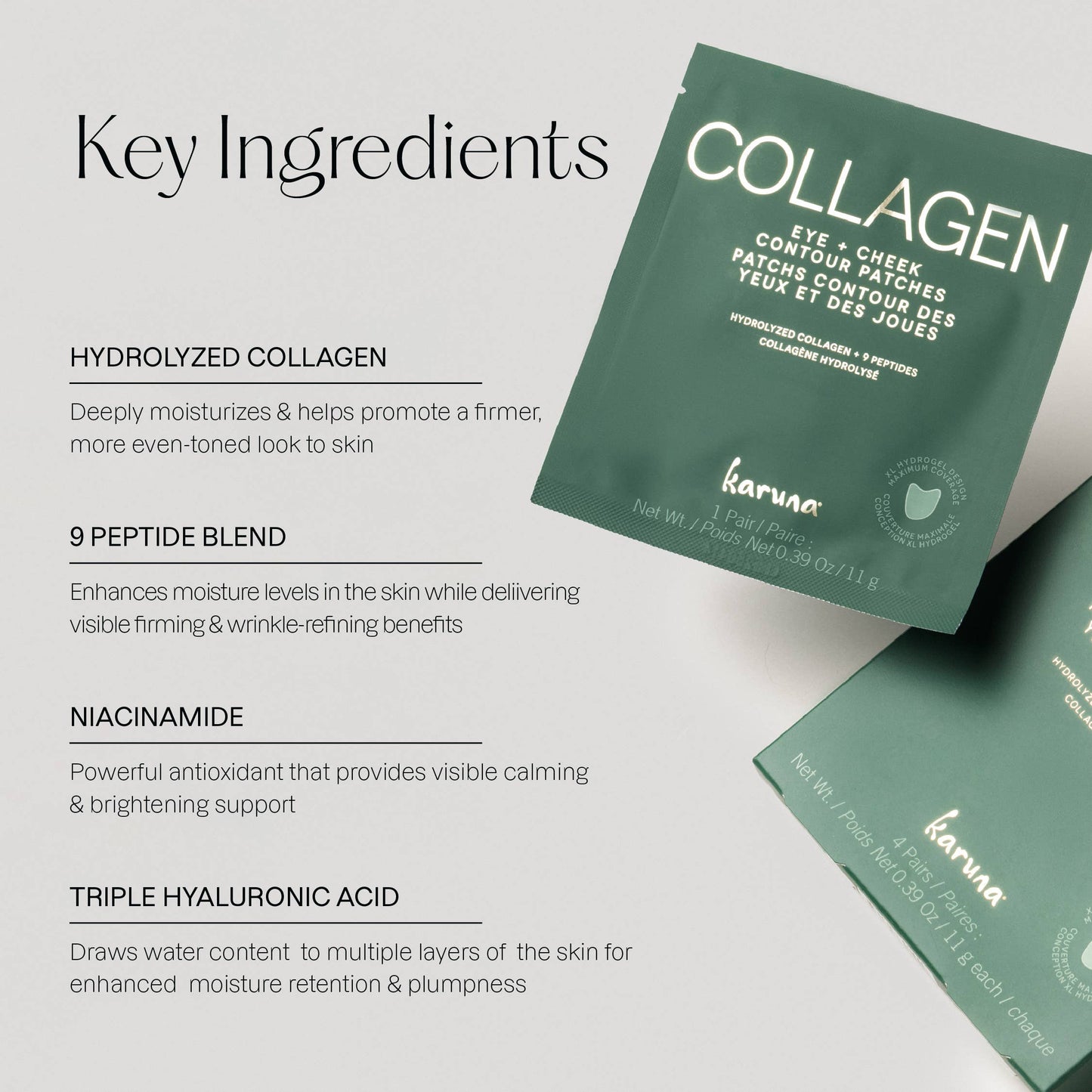 Collagen Hydrogel Eye + Cheek Contour Patch - 4 pack