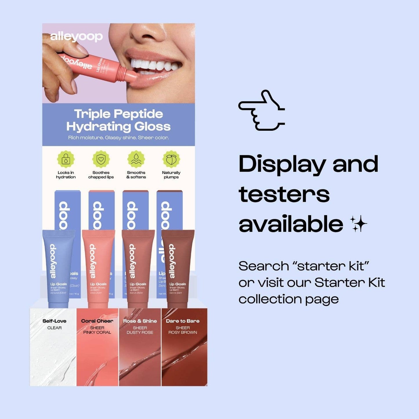 Coral Cheer Lip Goals Glossy Lip Balm/ Gifts / SPA