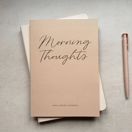 Morning Thoughts Well-being Journal Gold Foiled