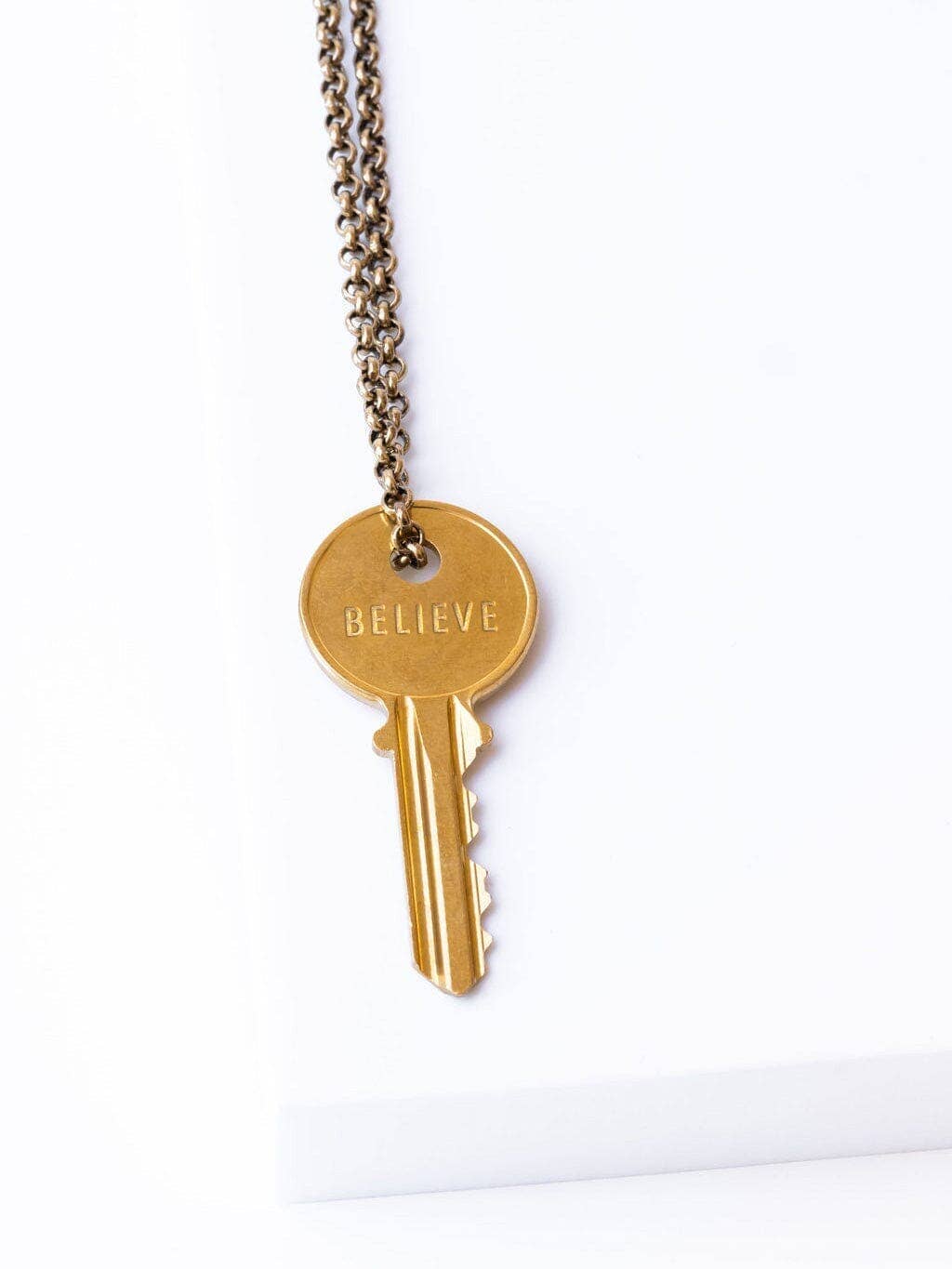 Classic Key Gold Chain Necklace – HEIR Clean Beauty